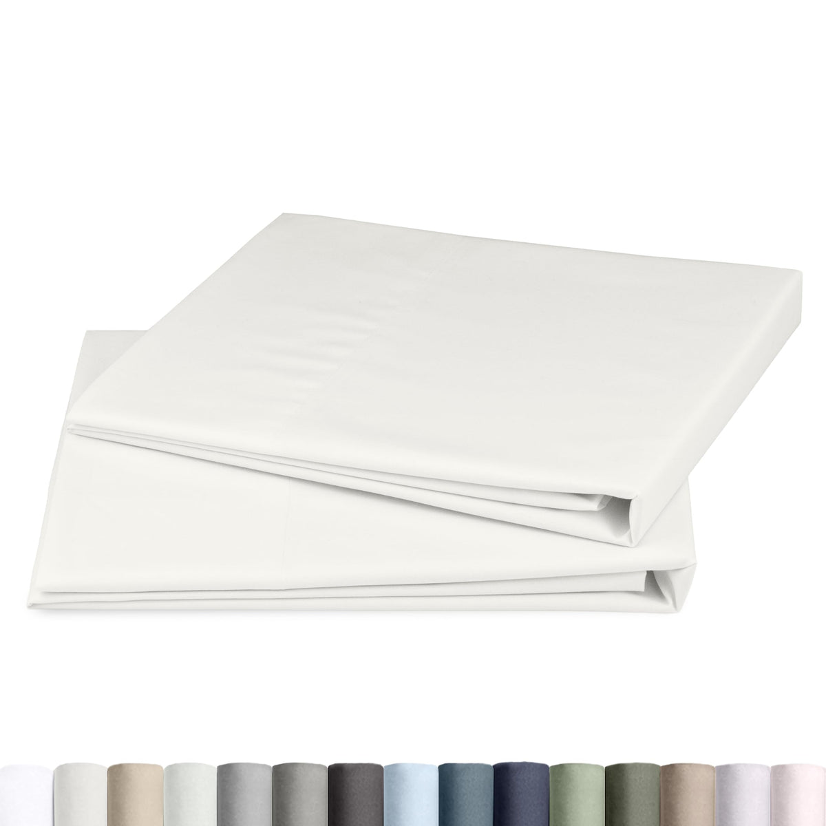 California Design Den 100% Egyptian Cotton 2-Pack Pillowcases Queen Size