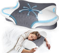 Queen Size Cervical Memory Foam Pillow, Dark Gray
