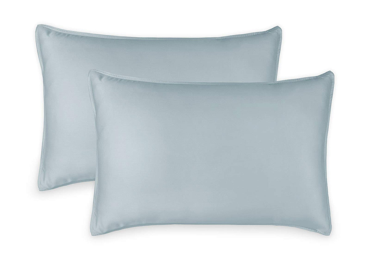 Queen Pillowcases by Pure Bamboo, Genuine 100% Organic Viscose Derived from Bamboo, Luxuriously Soft & Cooling, Double Stitching, Envelope Closure (2 Queen Pillowcases, Ivory)