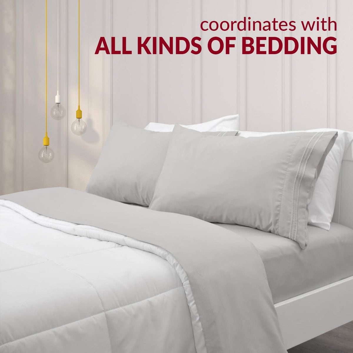 Mellanni Pillow Cases Set - 4 PC Iconic Collection Pillowcases