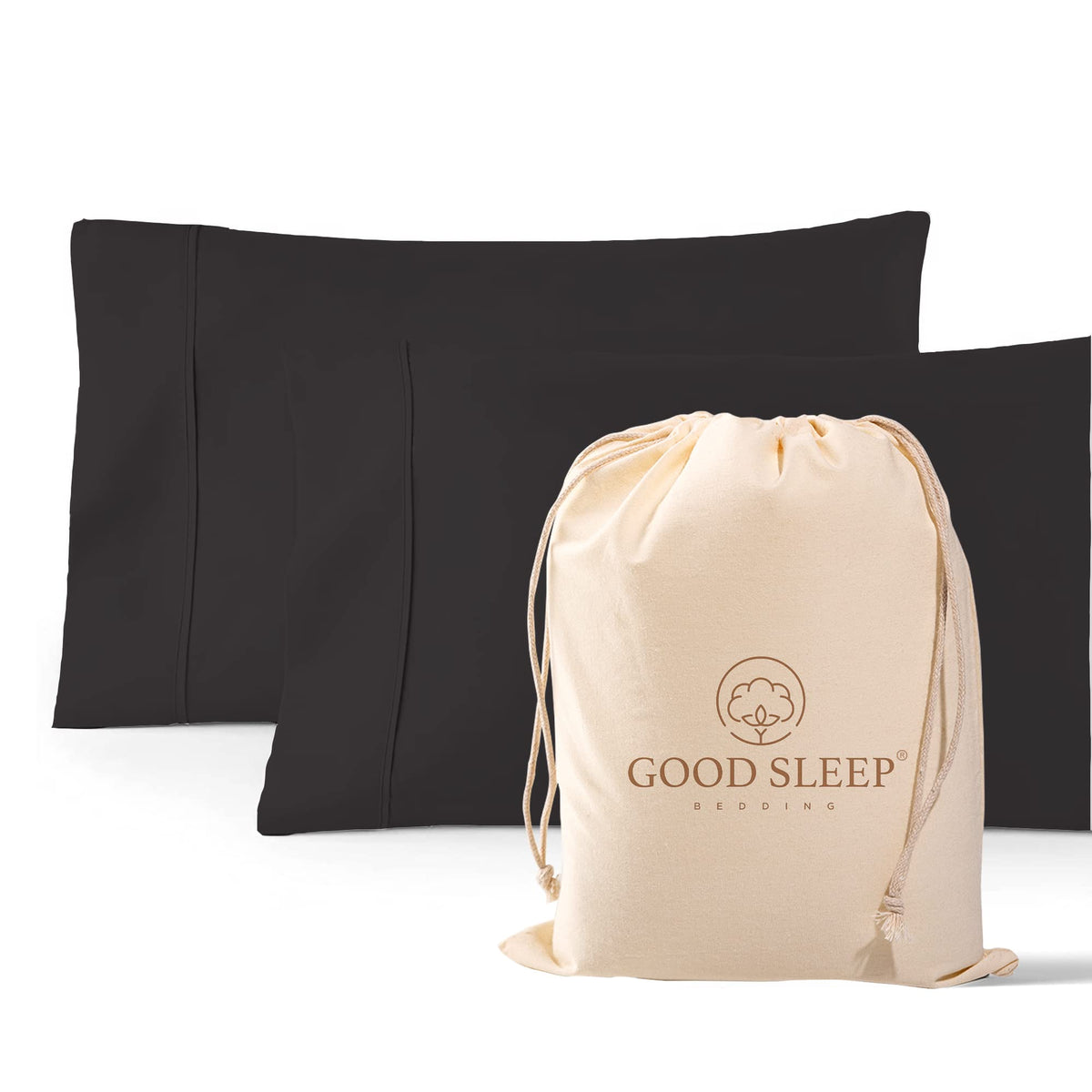 1000 TC Standard Pillowcases Set of 4 100% Egyptian Cotton Pillow Cases