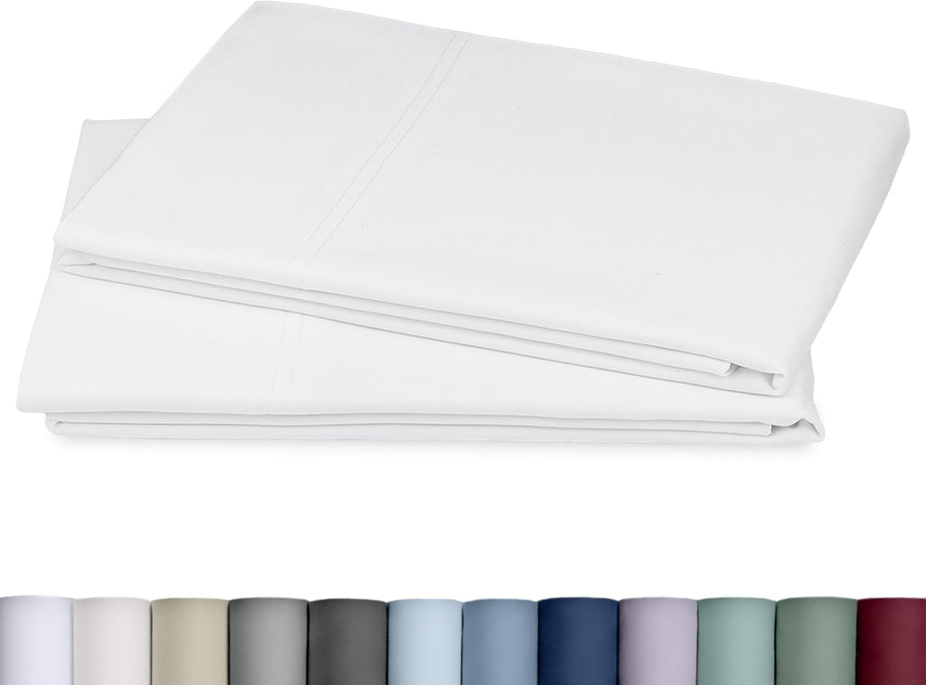 California Design Den 800 Thread Count 2-Pack Pillowcases Standard, White