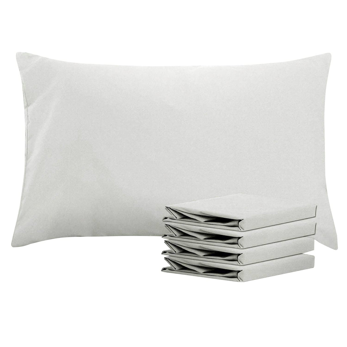 NTBAY Microfiber Queen Pillowcases, 4 Pack, 20 x 30, White