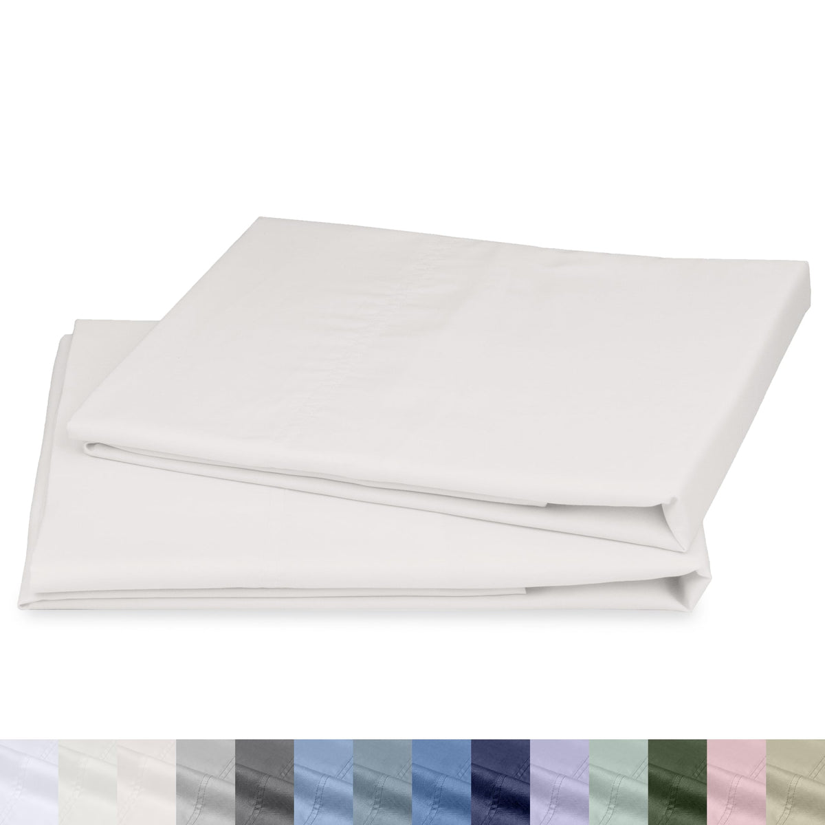 California Design Den 100% Organic Cotton 2-Pack King Pillowcases
