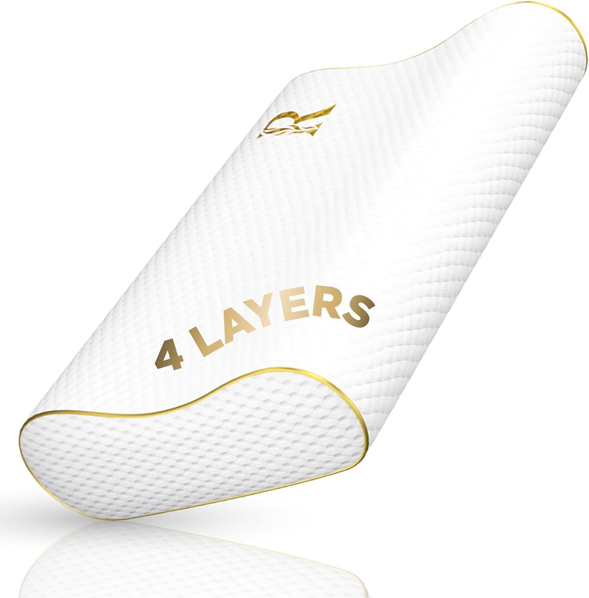 Royal Therapy Memory Foam Pillow, Queen Neck Pain Relief, Contour Cervical Pillow, for Neck and Shoulder Pain, Side, Back and Stomach Sleeper, 24x14x5 inches