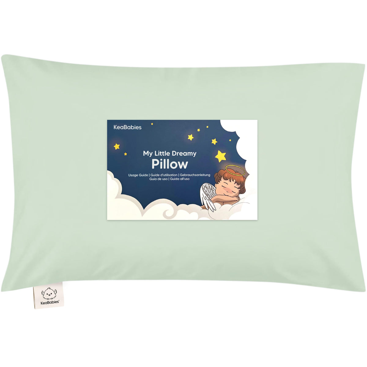 Toddler Pillow with Pillowcase, 13x18 My Little Dreamy Pillow (Soft White)