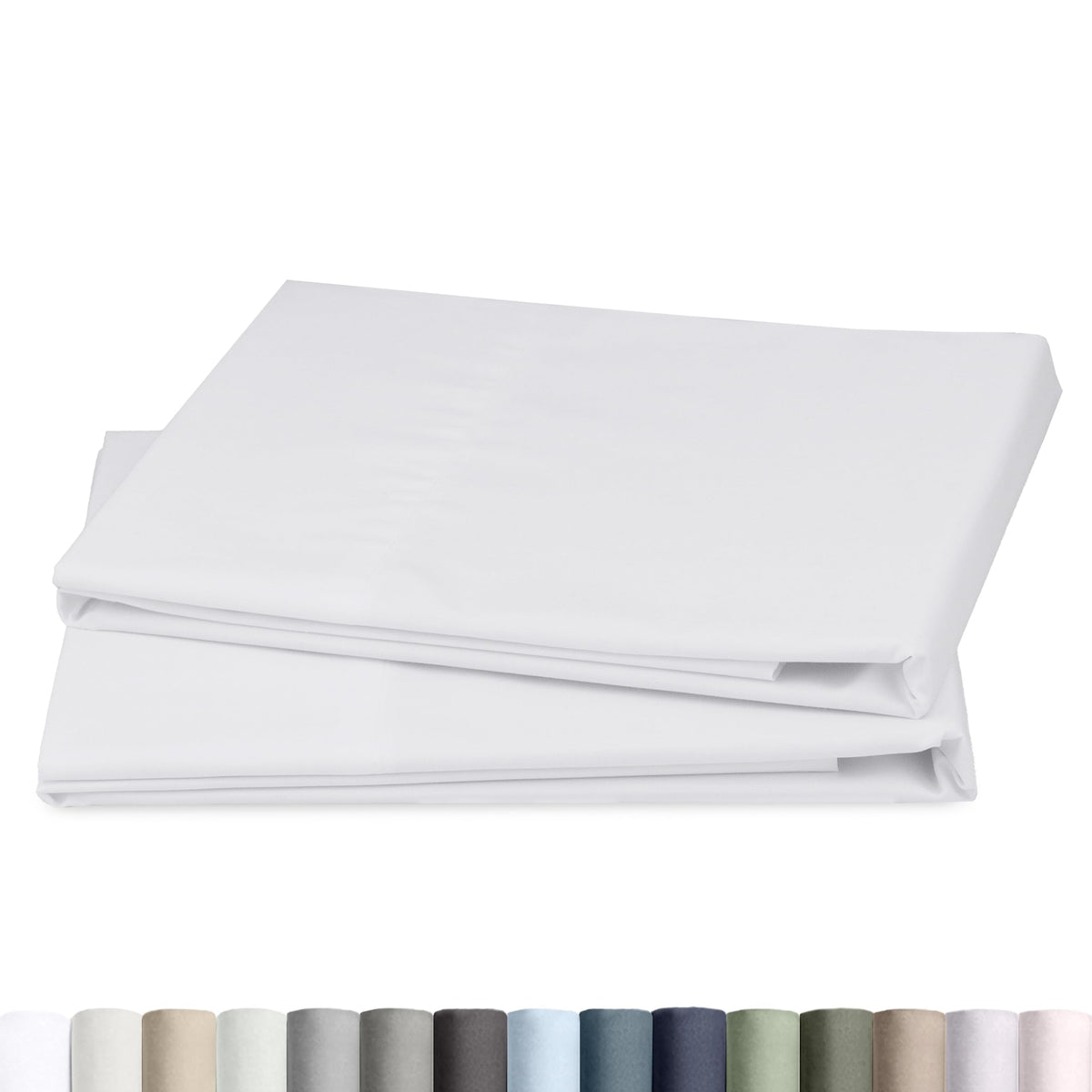 California Design Den 100% Egyptian Cotton 2-Pack Pillowcases Queen Size