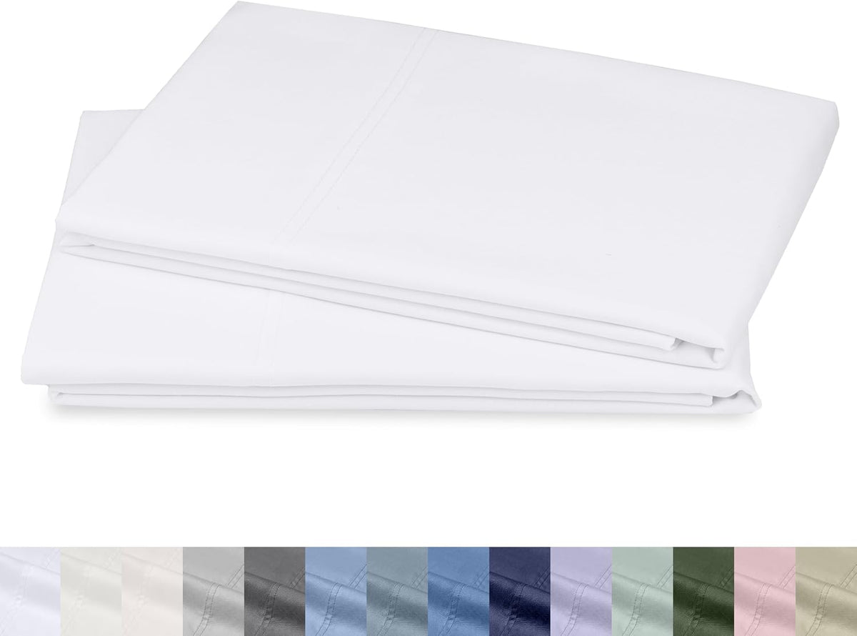 California Design Den 100% Organic Cotton 2-Pack King Pillowcases