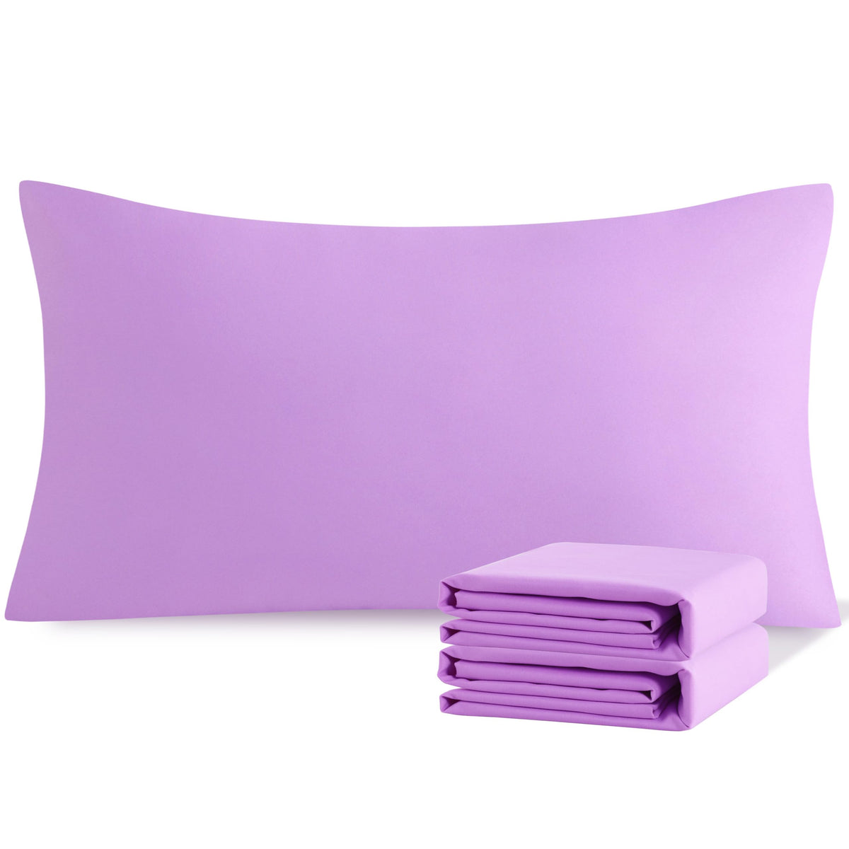 NTBAY Microfiber Queen Pillowcases, 4 Pack, 20 x 30, White