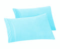 Elegant Comfort 4-PACK Solid Pillowcases 1500 Premium Hotel Quality Microfiber - Smooth Weave, Wrinkle and Stain Resistant, Easy Slip-On, 4-Piece Set, Standard/Queen Pillowcase, Gray