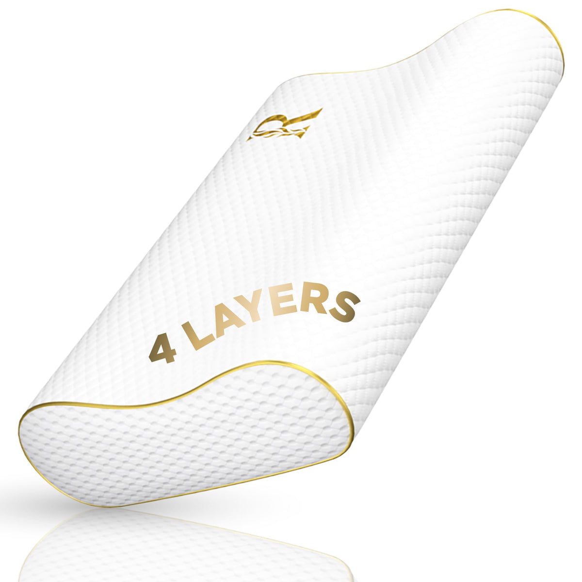 Royal Therapy Memory Foam Pillow, Queen Neck Pain Relief, Contour Cervical Pillow, for Neck and Shoulder Pain, Side, Back and Stomach Sleeper, 24x14x5 inches