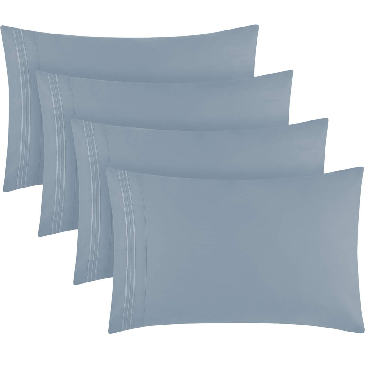 Mellanni Pillow Cases Set - 4 PC Iconic Collection Pillowcases