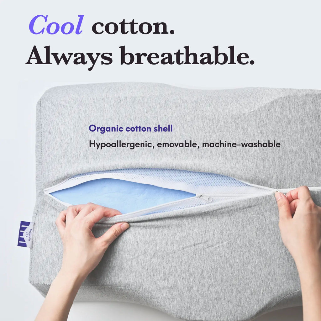 Cushion Lab | Neck Relief Cervical Pillow — Sleep Deeply, Wake Up Free — Firm Memory Foam Pillow for Back & Side Sleepers