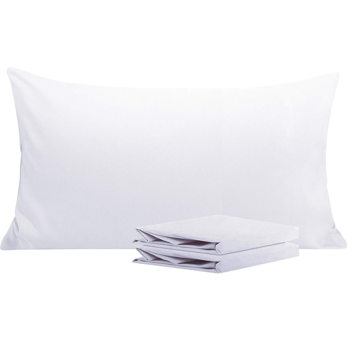 NTBAY Microfiber Queen Pillowcases, 4 Pack, 20 x 30, White