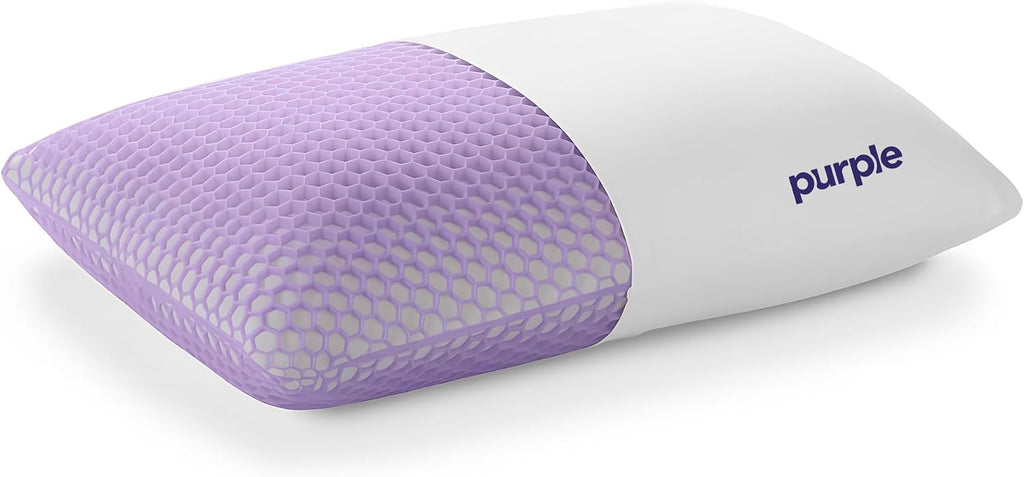 Purple Harmony Pillow - Low Loft, Standard Size - Cooling Gel Neck Pillow