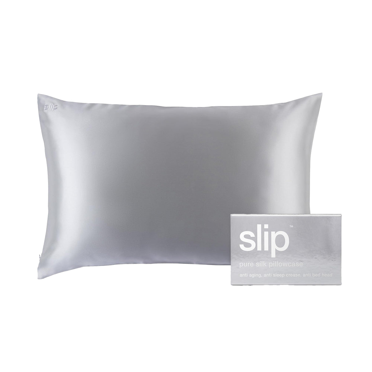 Slip Silk Queen Pillowcase, White | 100% Pure 22 Momme Mulberry Silk