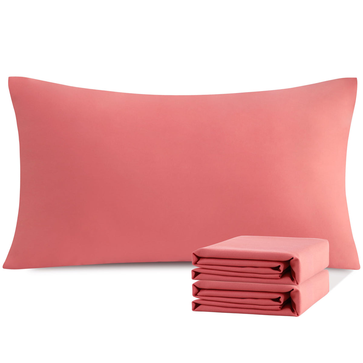 NTBAY Microfiber Queen Pillowcases, 4 Pack, 20 x 30, White