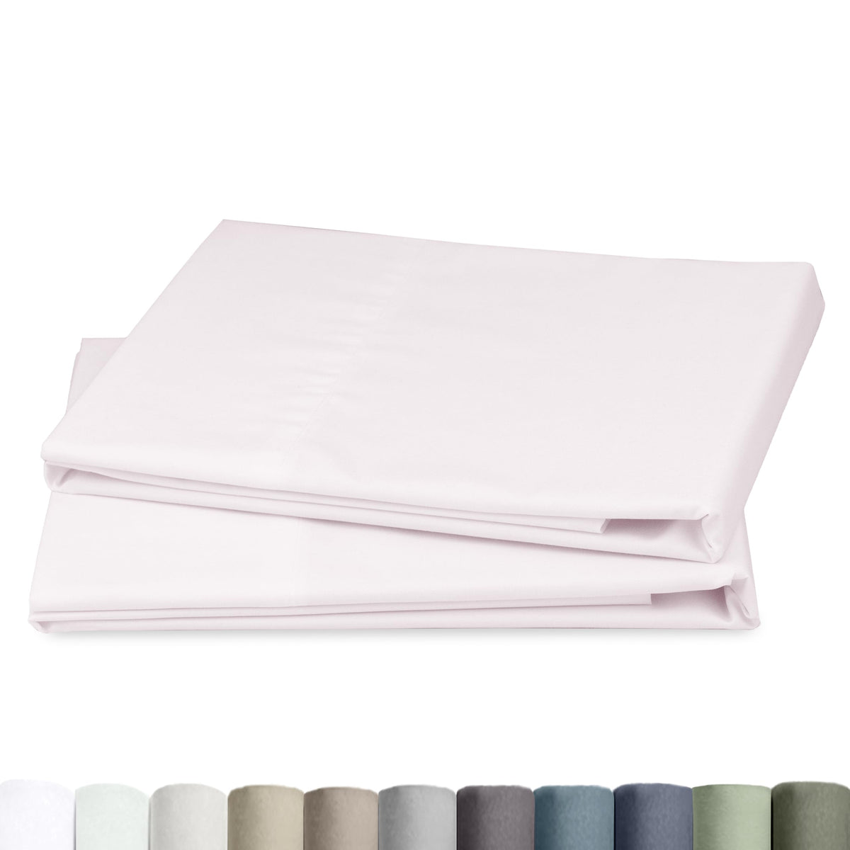 California Design Den 100% Egyptian Cotton 2-Pack Pillowcases Queen Size