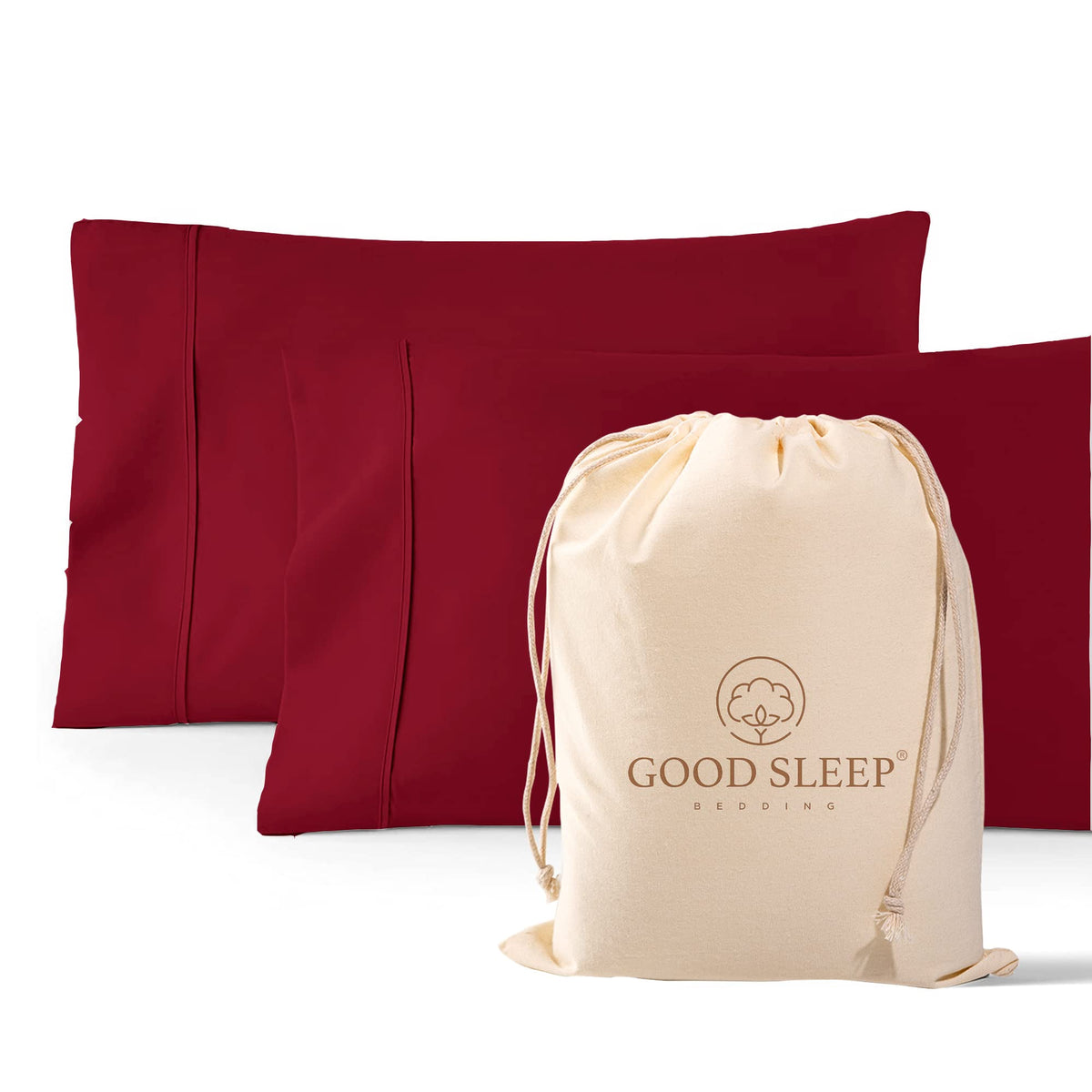 1000 TC Standard Pillowcases Set of 4 100% Egyptian Cotton Pillow Cases