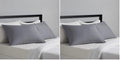 Amazon Basics Standard Pillowcases Set of 2 - Lightweight, Super Soft Easy Care Microfiber, Dark Gray, 30" L x 20" W, Pillows Not Included