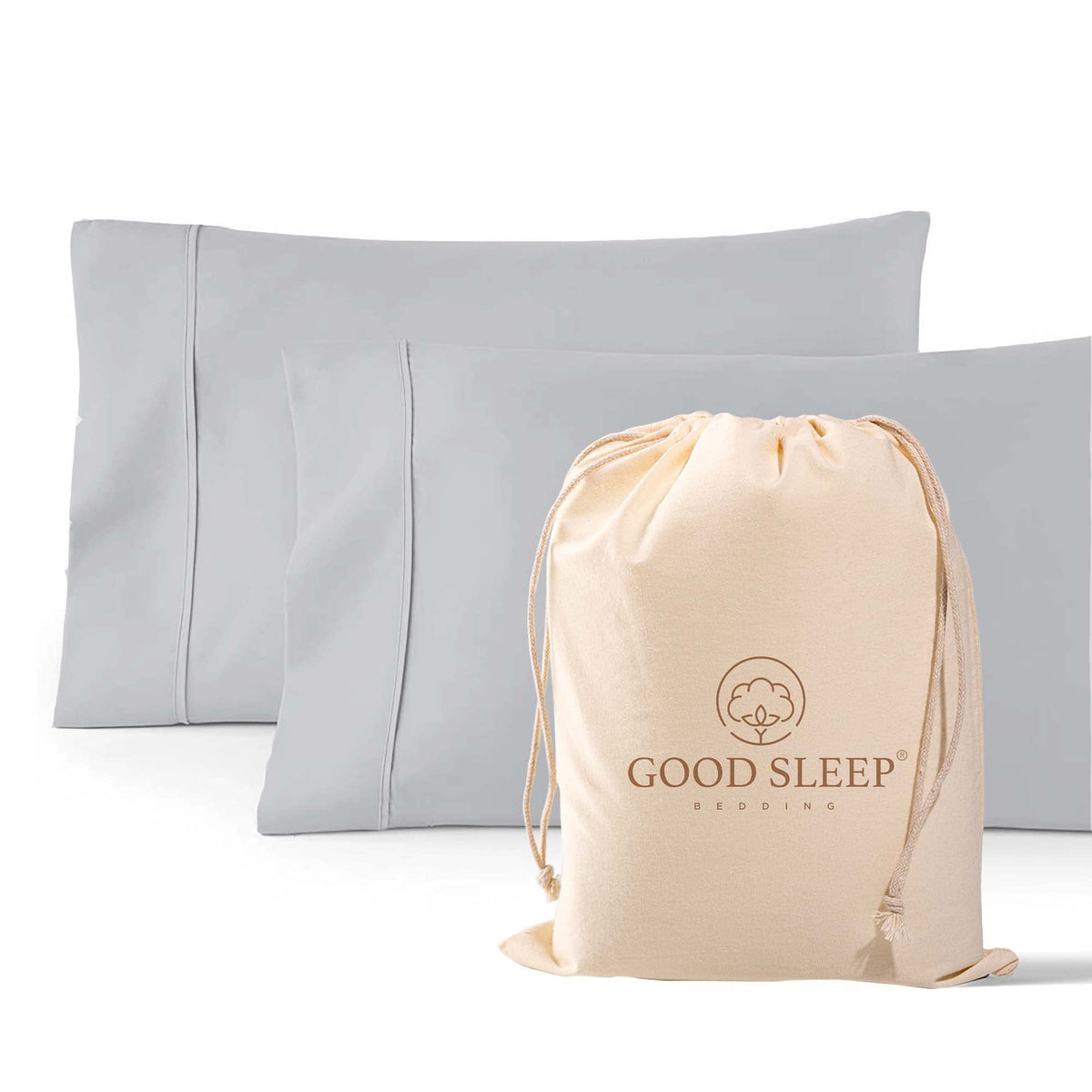 1000 TC Standard Pillowcases Set of 4 100% Egyptian Cotton Pillow Cases