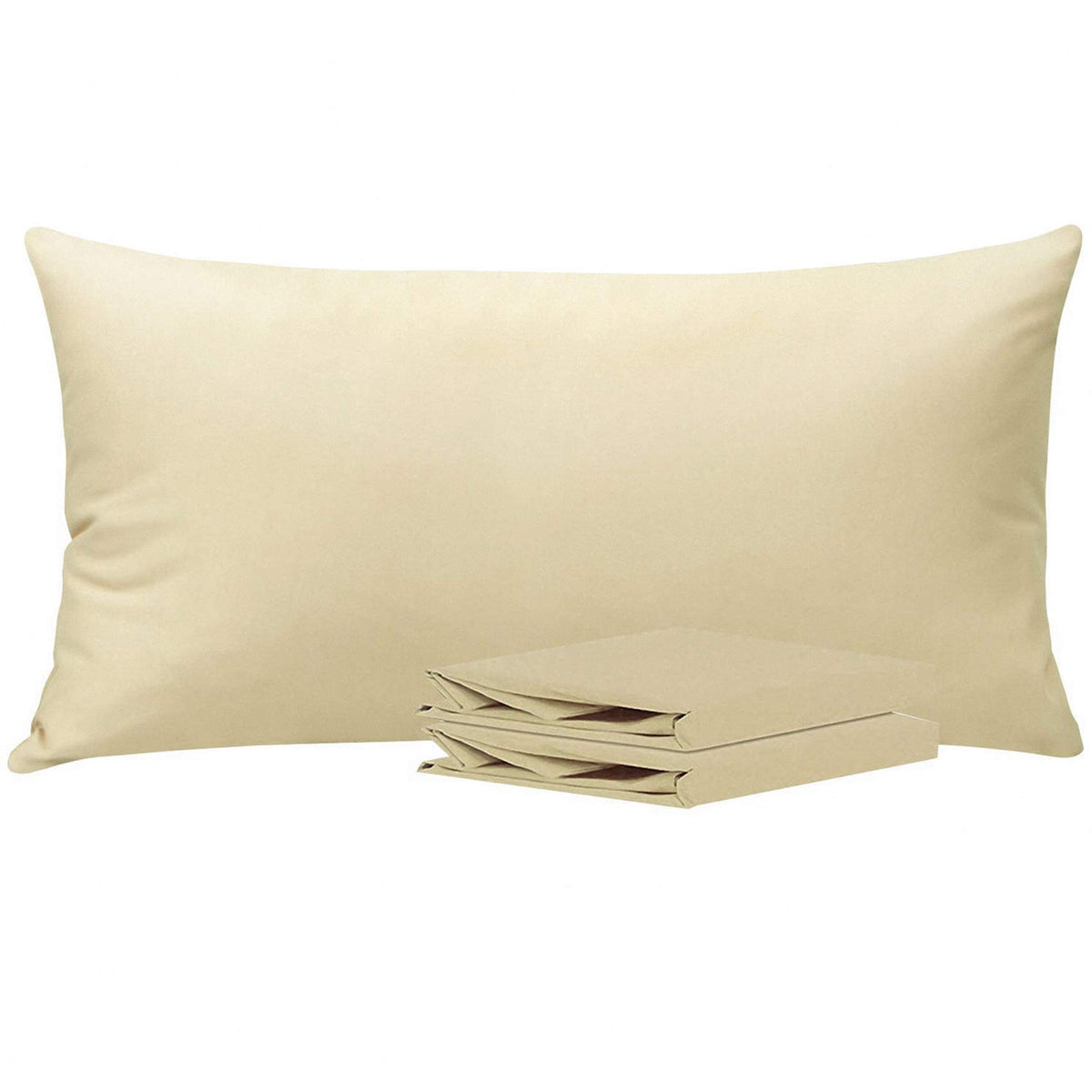 NTBAY Microfiber Queen Pillowcases, 4 Pack, 20 x 30, White
