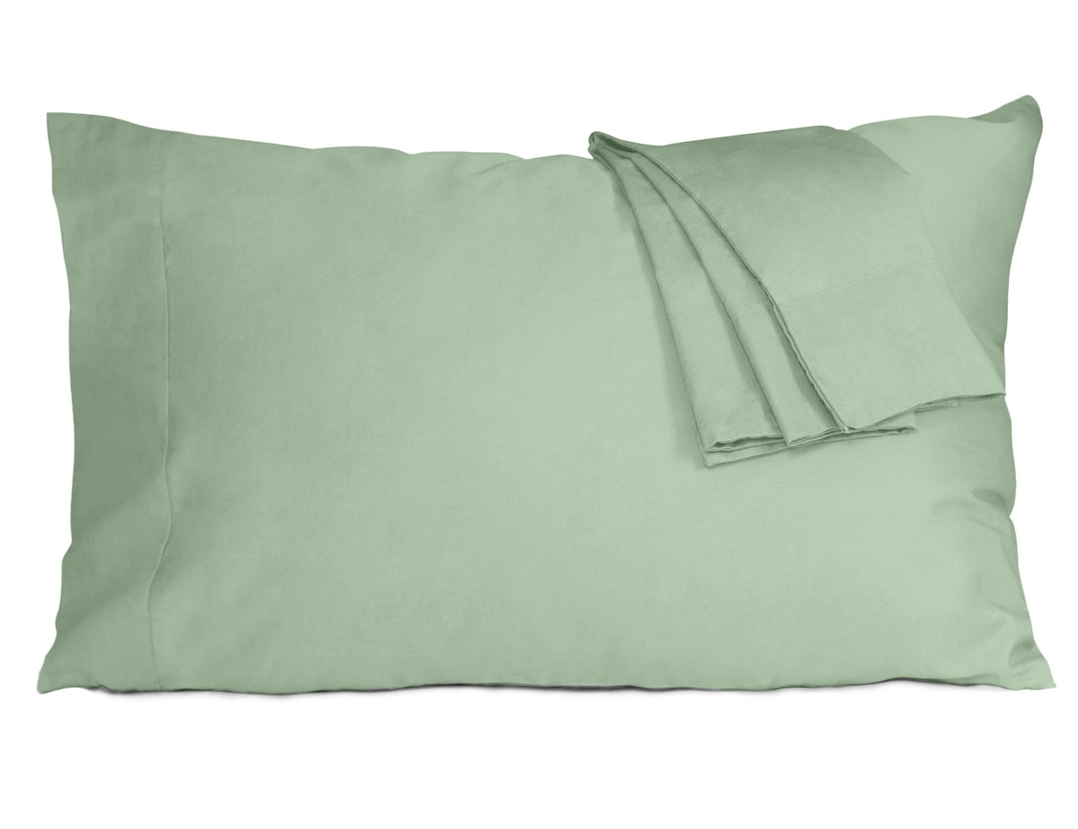Pillow Cases Standard Queen Size 100% Cotton Percale Set of 2, White