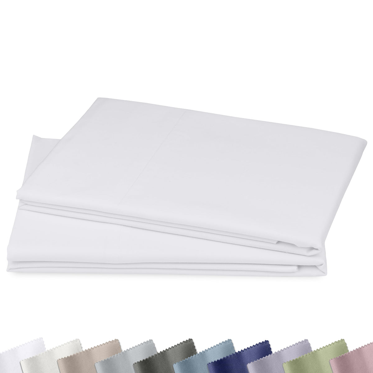California Design Den 1000 Thread Count Pillow Cases Queen Size, Set of 2