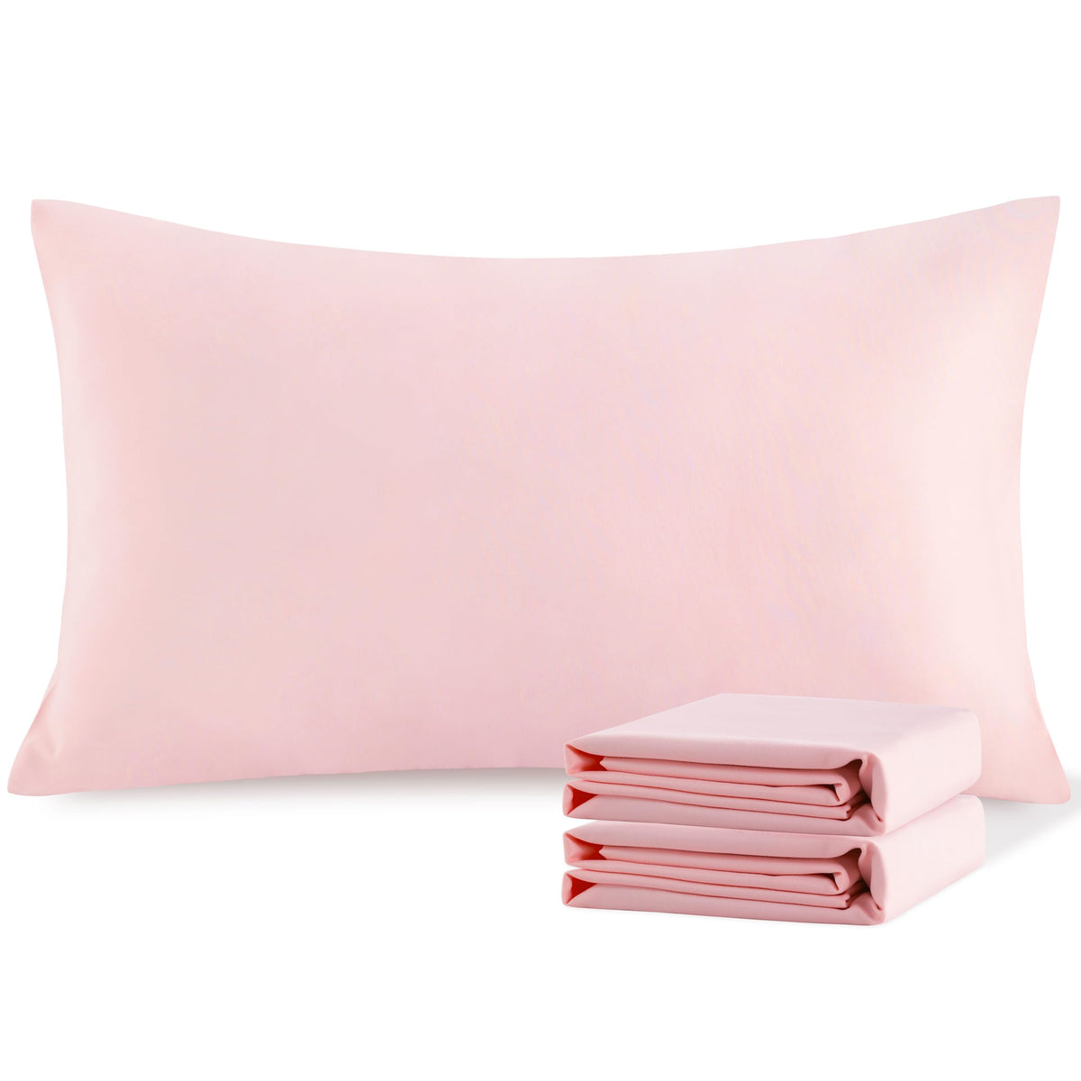 NTBAY Microfiber Queen Pillowcases, 4 Pack, 20 x 30, White