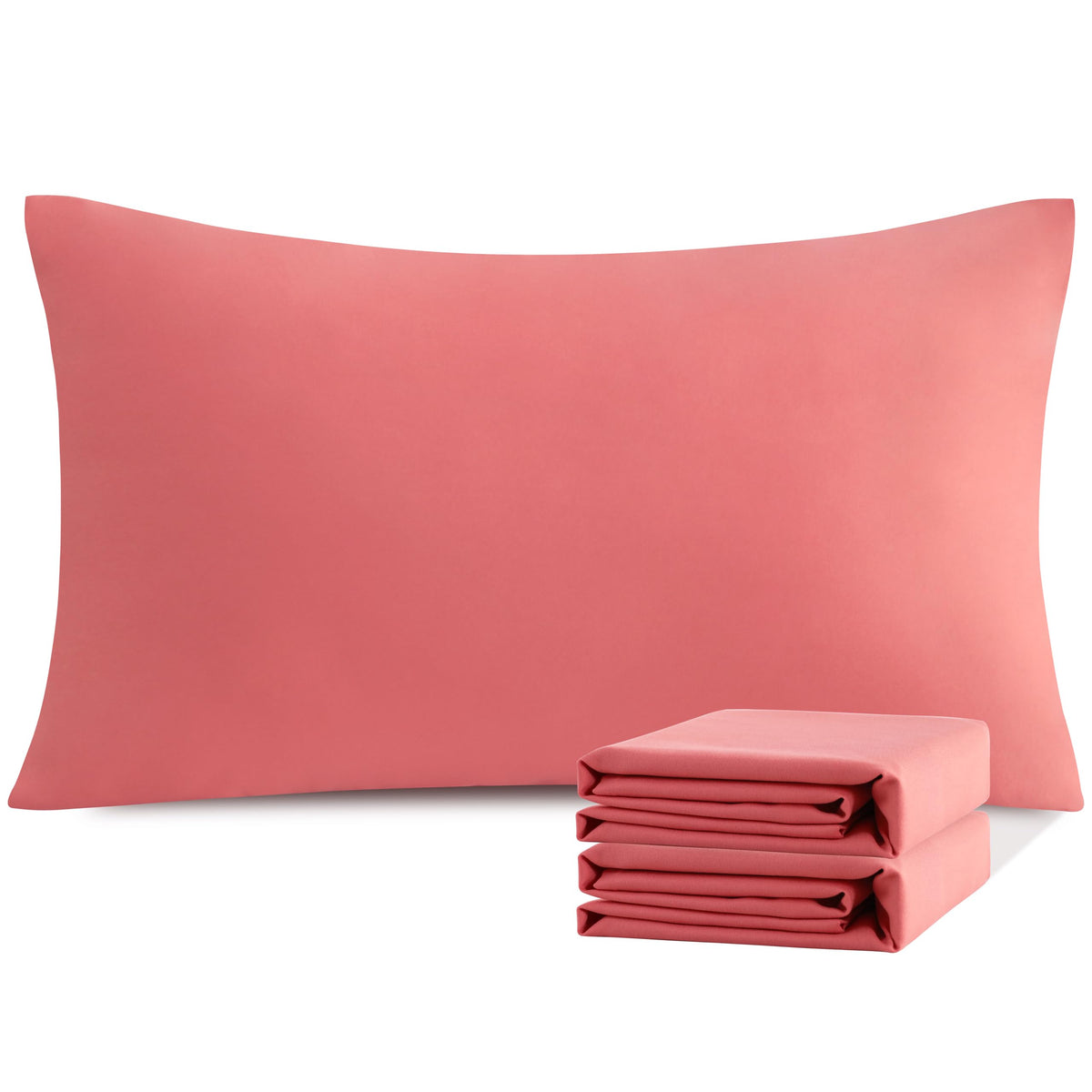 NTBAY Microfiber Queen Pillowcases, 4 Pack, 20 x 30, White