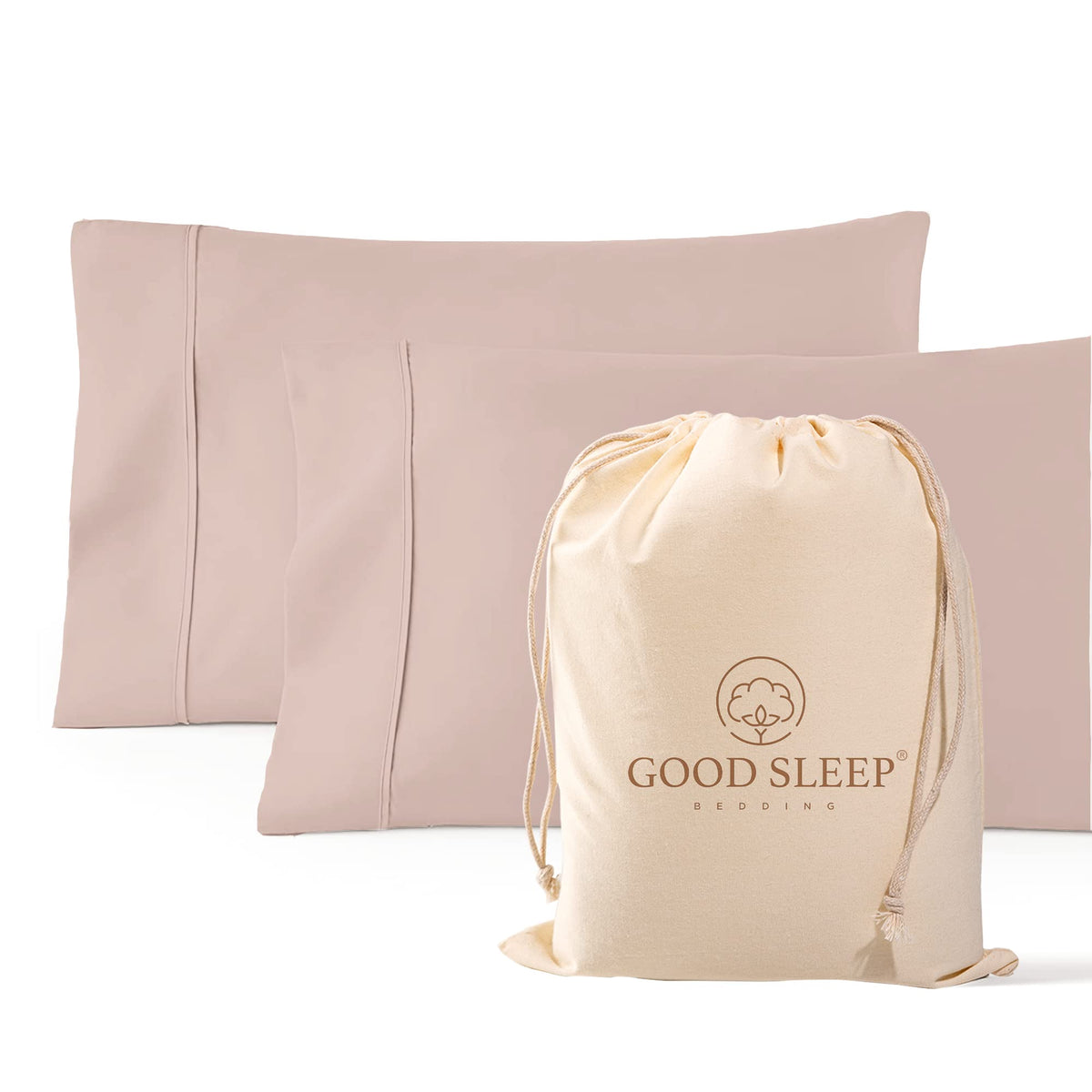 1000 TC Standard Pillowcases Set of 4 100% Egyptian Cotton Pillow Cases