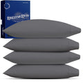 TEXAS LINEN CO. Luxury Egyptian Cotton King White Pillow Cases Set of 2-1000 Series Lonestar Lovin' Collection Pillowcases for Sleeping, Cooling Pillow Cover, Extra Long Staple Hotel Pillowcases