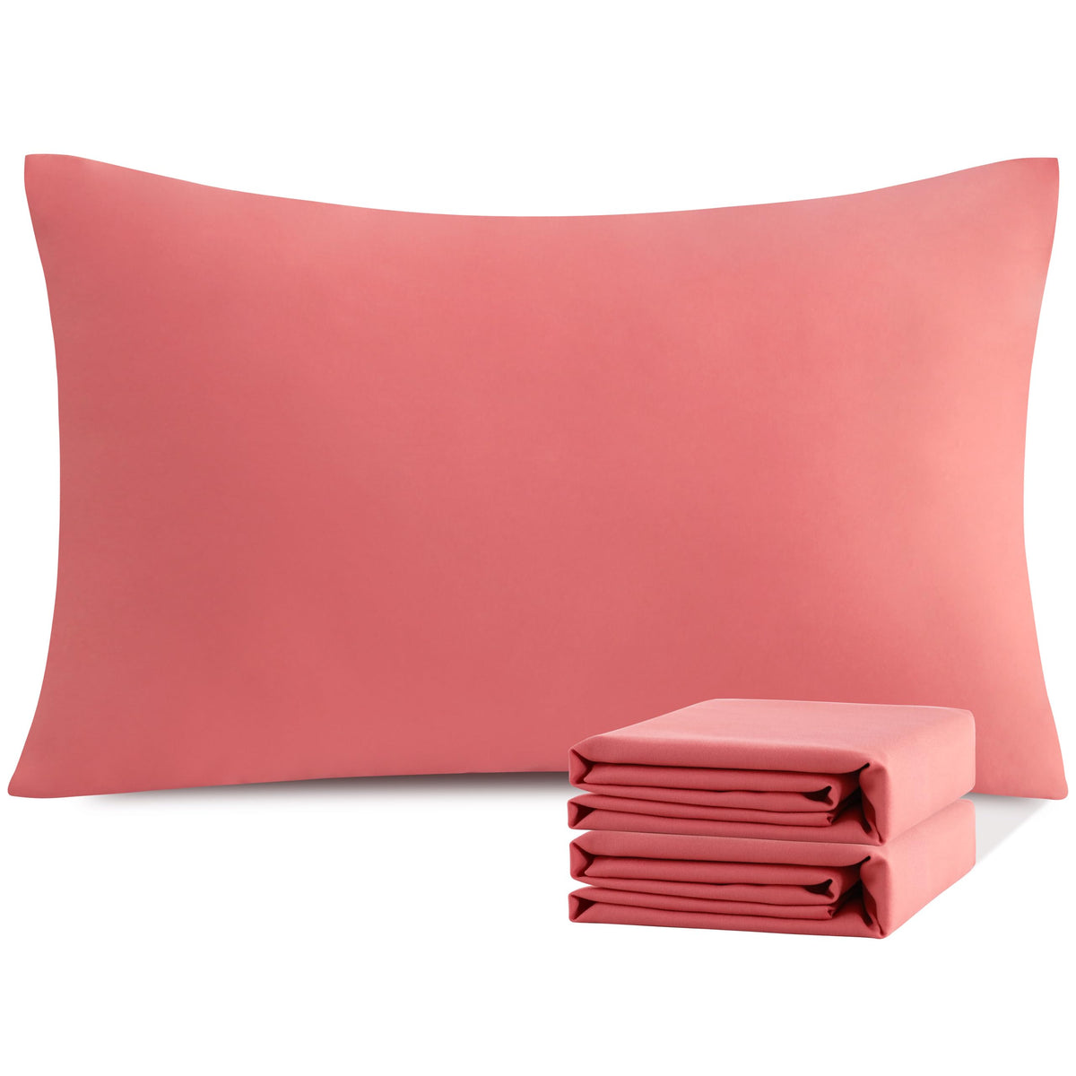 NTBAY Microfiber Queen Pillowcases, 4 Pack, 20 x 30, White