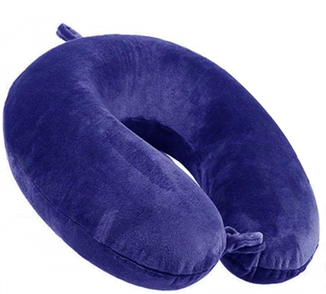 GDEOUP Travel Pillow 100% Pure Comfortable U Shape Memory Foam Pillows Neck and Head Support Portable Travel Neck Pillow Suitable for Planes Airplane for Traveling,Train,Self-Drivingng Car,(Grey)