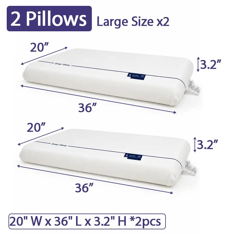 This is a memory foam deep sleep pillow that can relieve neck strain and promote restful sleep. If you suffer from chronic insomnia and wake up with a sore neck during the day, this memory foam deep sleep pillow is perfect for you.