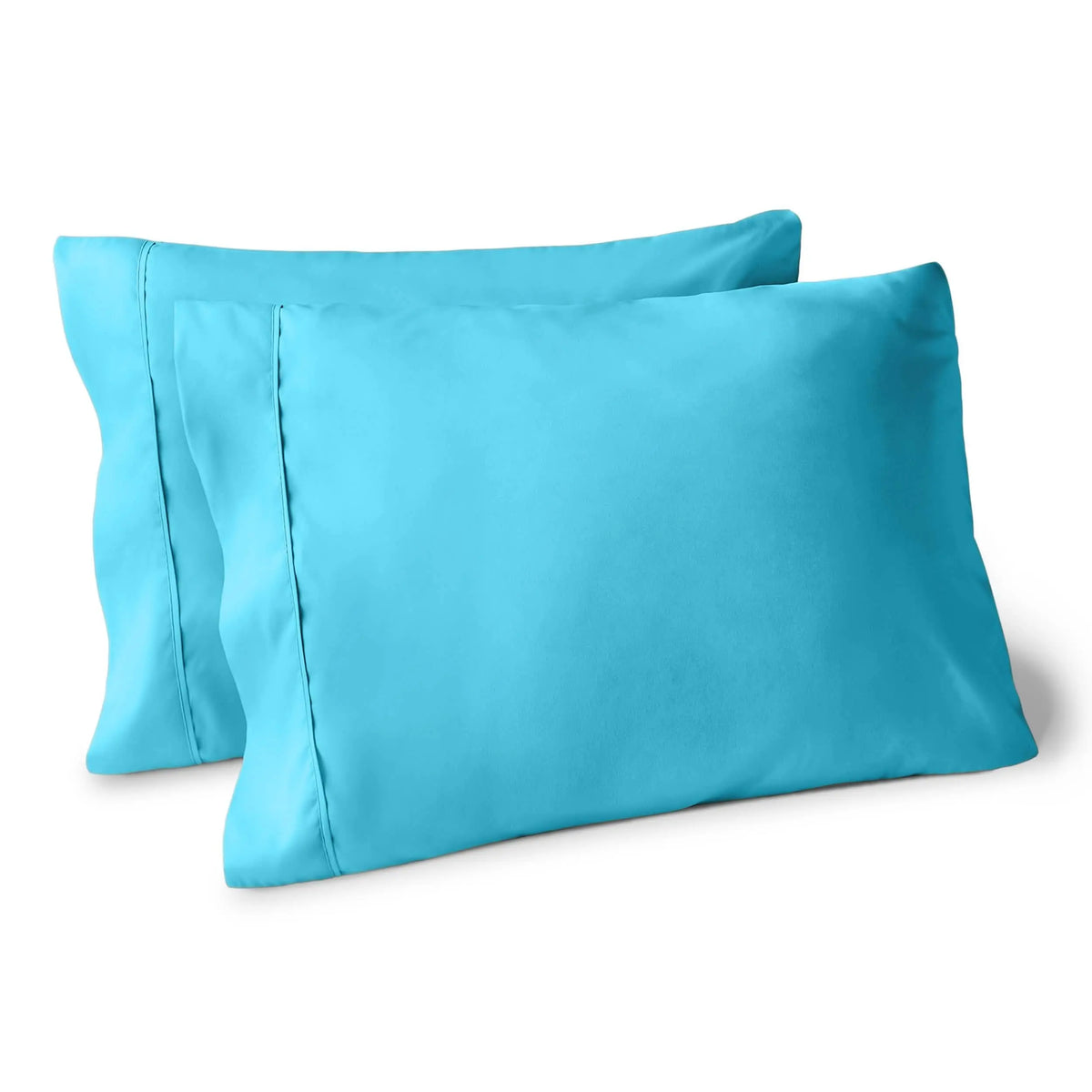 Bare Home 2-Piece Standard Microfiber Pillowcase Set - Ultra-Soft, Smooth Texture, Breathable, Lightweight Open-End Print Bedding Linens, Machine Washable, Fading Resistant for Simple Upkeep, Two Piece Set