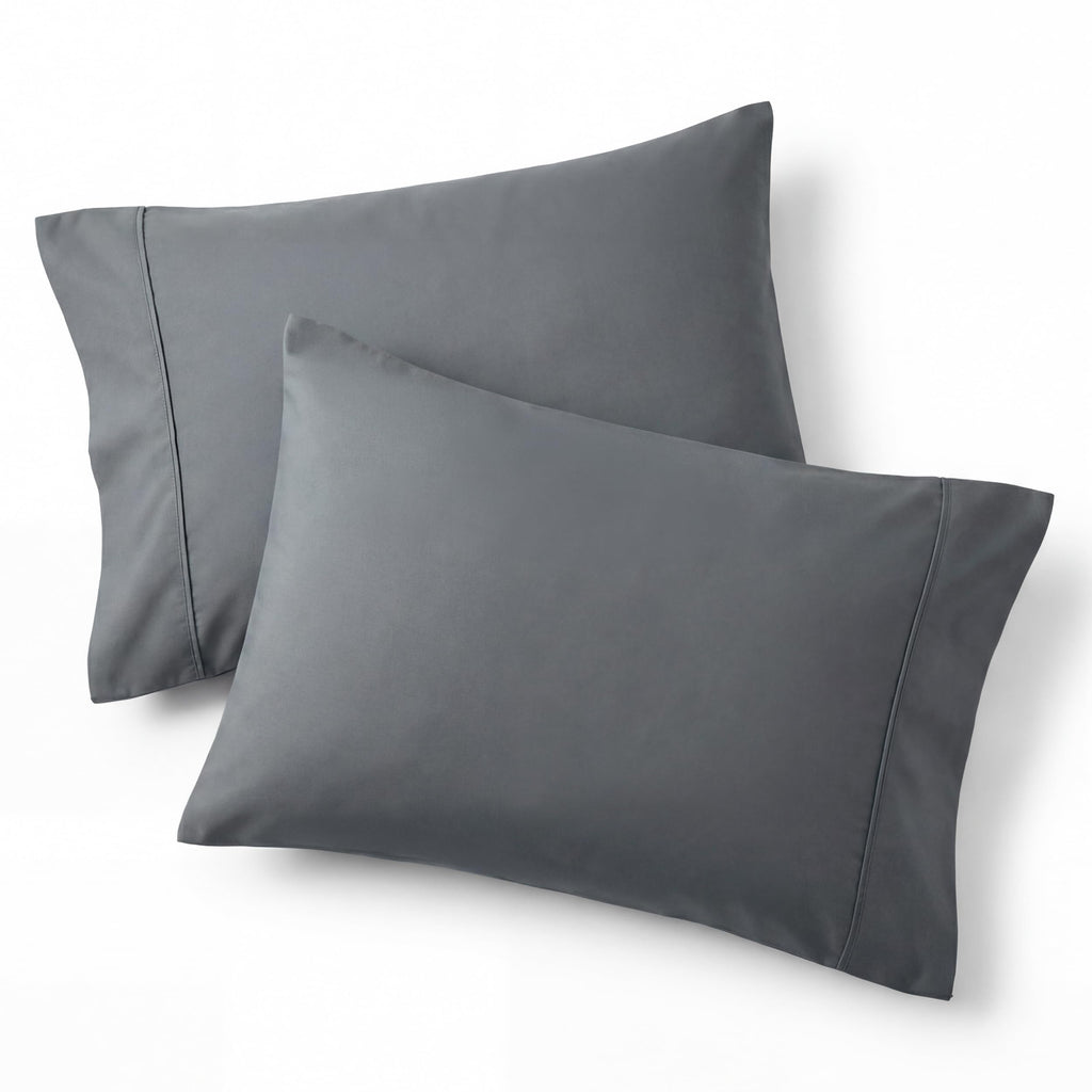 Bedsure Queen Pillow Cases Set of 2 - Sage Green Brushed Microfiber Pillowcase 2 Pack, Super Soft and Cozy Pillow Sham Covers with Envelope Closure, Wrinkle, Fade Resistant, 20x30 Inches