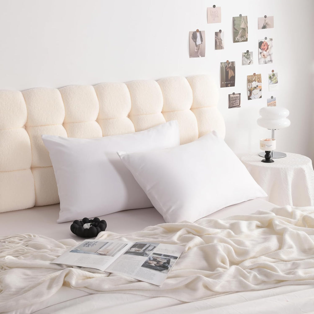 NTBAY Microfiber Queen Pillowcases, 4 Pack, 20 x 30, White
