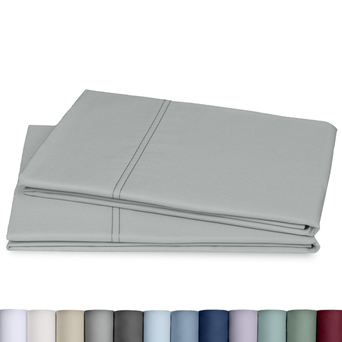 California Design Den 800 Thread Count 2-Pack Pillowcases Standard, White