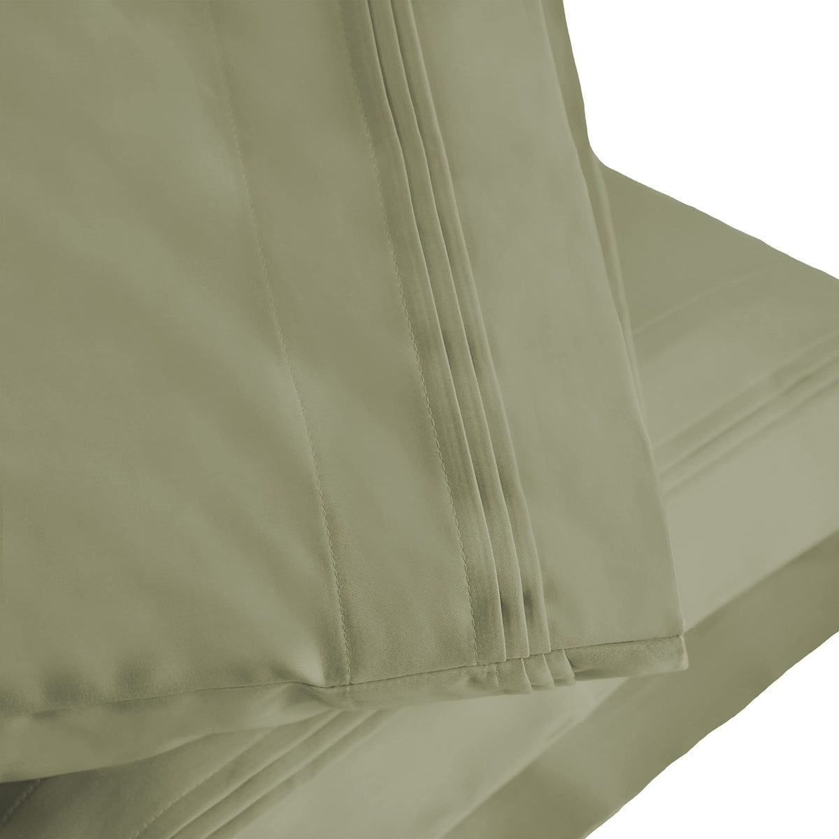 Superior 1000 Thread Count Egyptian Cotton Pillowcase Set, Pillow Covers for All Pillows and Sleepers, Soft Pillowcases for Bed Fashion, Basics, Large Cases, 2-Piece Set- Standard, White