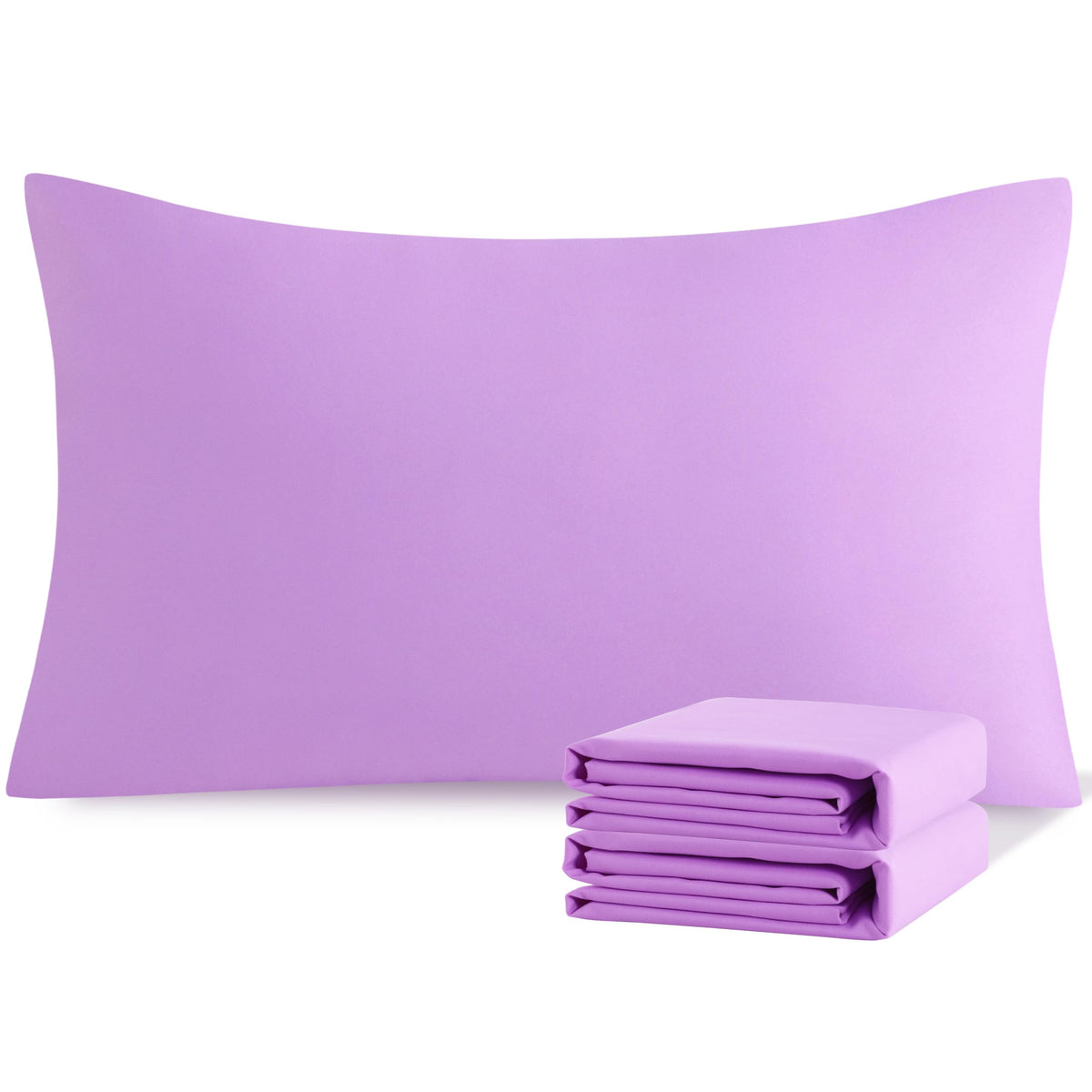 NTBAY Microfiber Queen Pillowcases, 4 Pack, 20 x 30, White