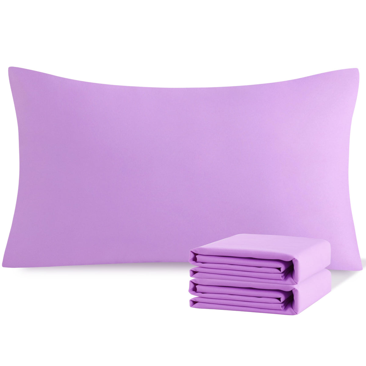 NTBAY Microfiber Queen Pillowcases, 4 Pack, 20 x 30, White