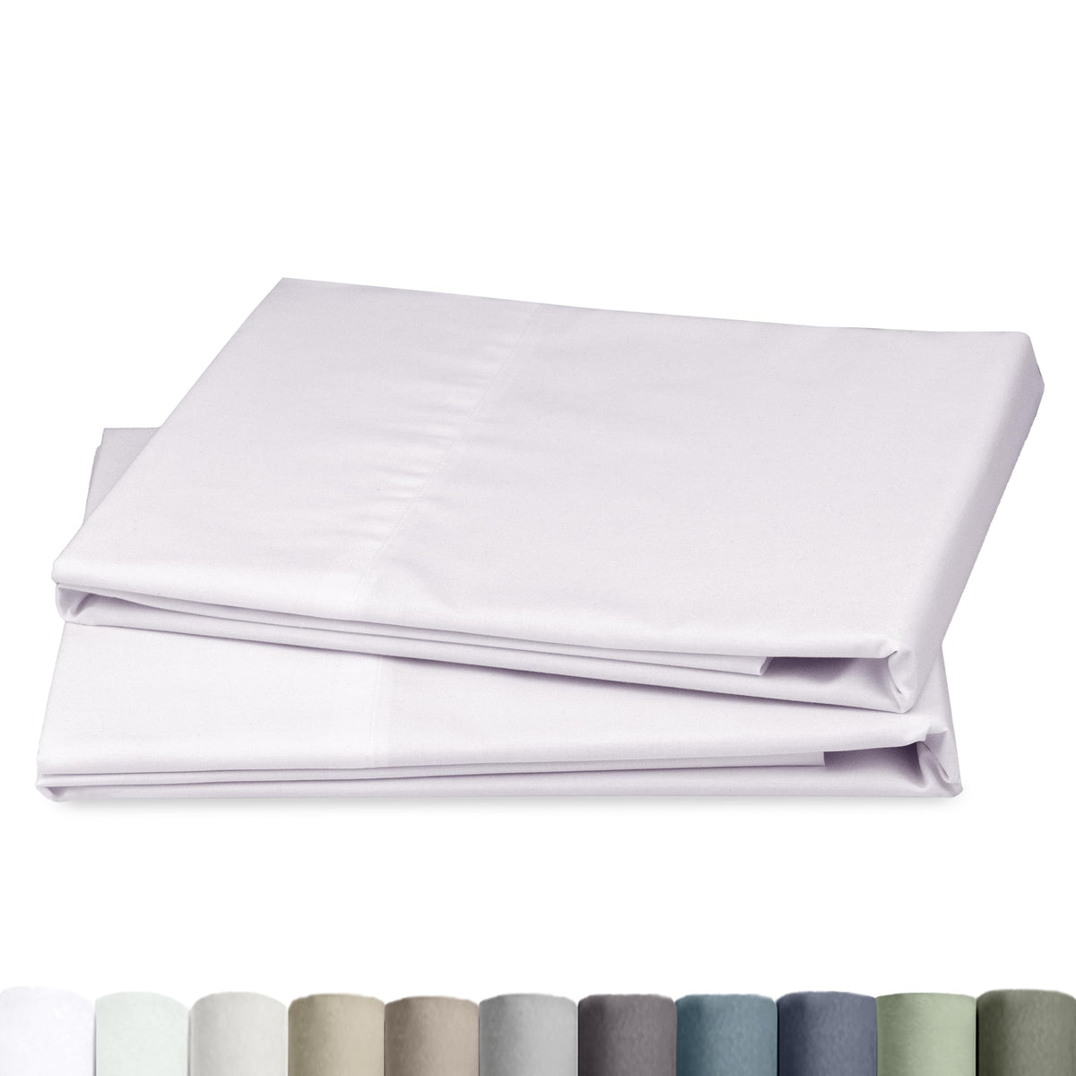 California Design Den 100% Egyptian Cotton 2-Pack Pillowcases Queen Size