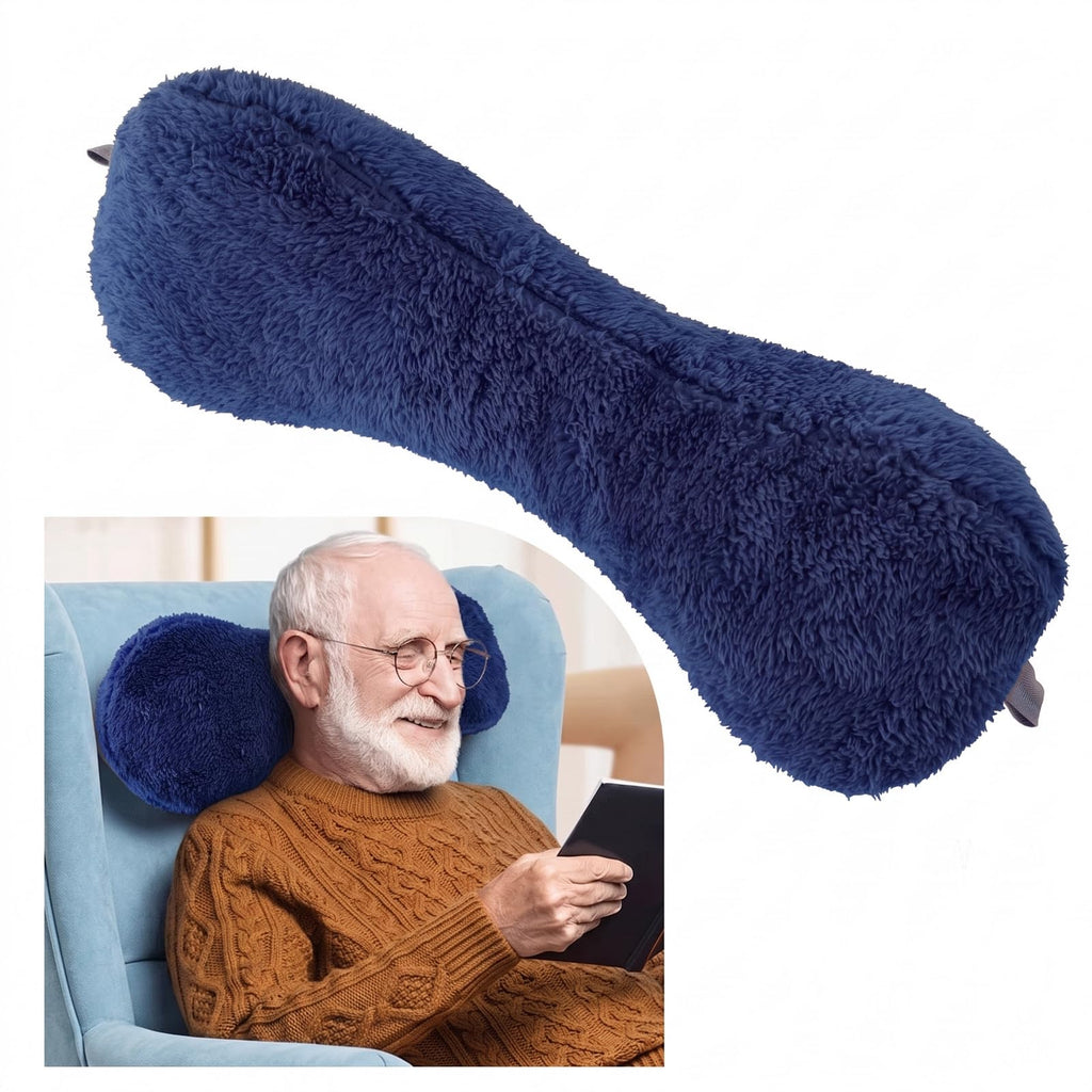 Recliner Headrest Pillow, Head Pillow for Sofa, Recliner Neck Pillow, Bone Couch Neck Pillow for Pain Relieve(Grey)