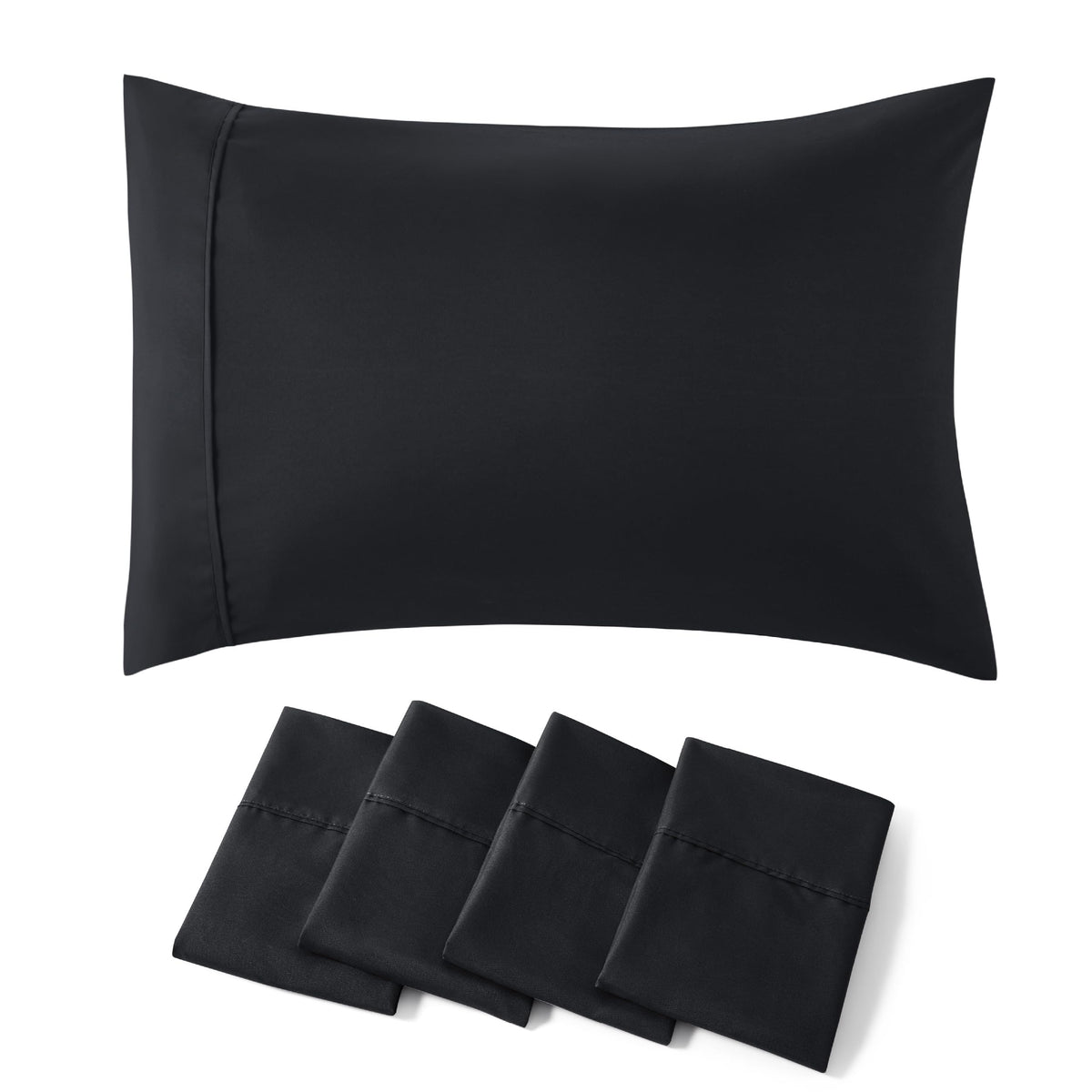 Bedsure Queen Pillow Cases Set of 2 - Sage Green Brushed Microfiber Pillowcase 2 Pack, Super Soft and Cozy Pillow Sham Covers with Envelope Closure, Wrinkle, Fade Resistant, 20x30 Inches
