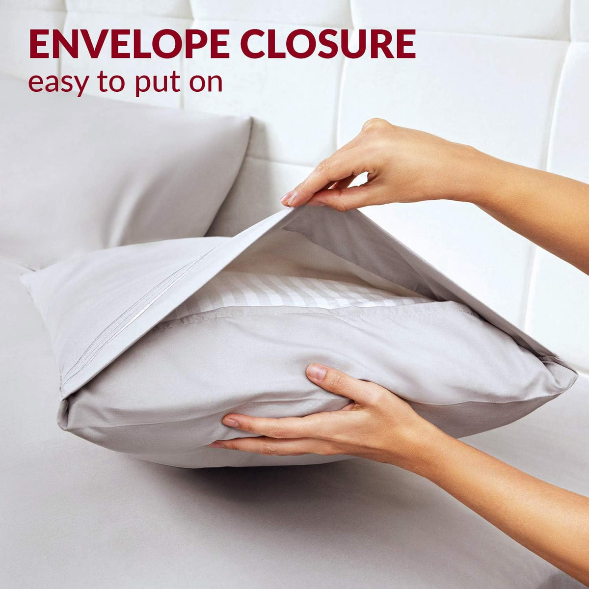 Mellanni Pillow Cases Set - 4 PC Iconic Collection Pillowcases