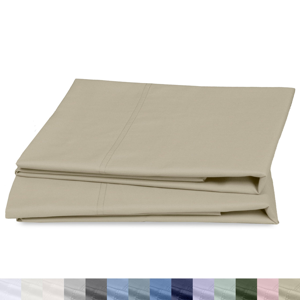 California Design Den 100% Organic Cotton 2-Pack King Pillowcases