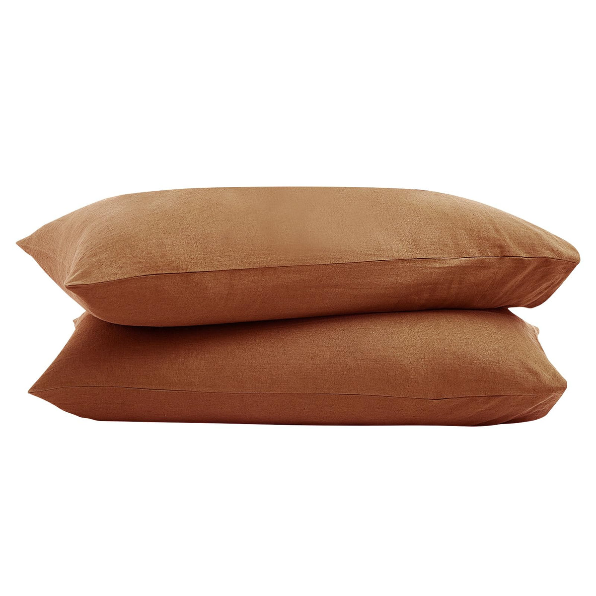100% French Linen Pillowcase Set of 2, Natural Pure Linen Pillow Covers