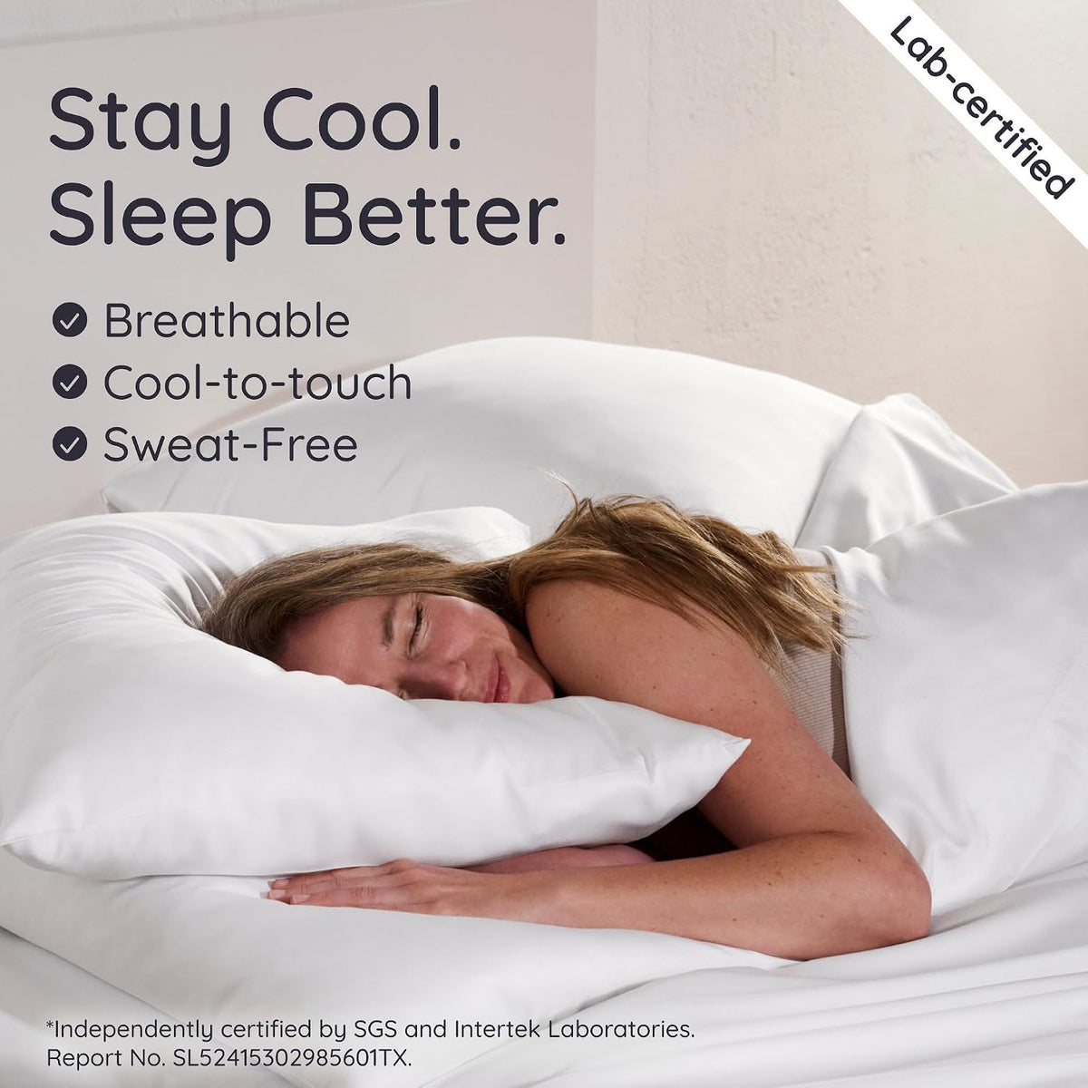 Bambaw 100% Viscose Derived from Bamboo Pillowcase Standard Size – Set of 2 Cooling Pillow Cases for Hot Sleepers, Breathable & Good for the Skin, Cooling Pillow Cover with Envelope Closure (White)