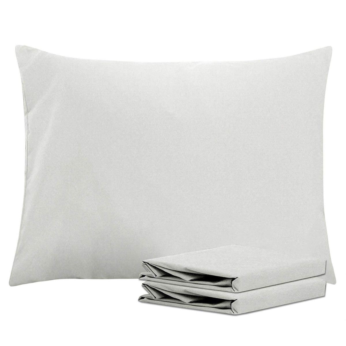 NTBAY Microfiber Queen Pillowcases, 4 Pack, 20 x 30, White